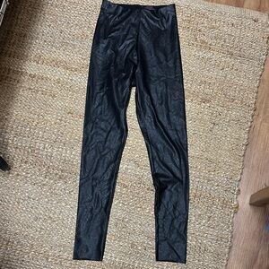High waisted CAMMANDO faux leather leggings! Worn once EUC!!